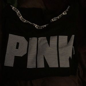 PINK oversized, off the shoulder sweater